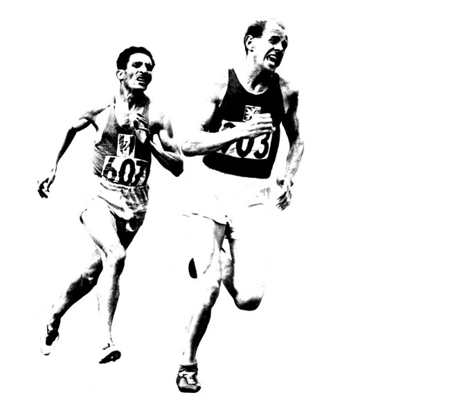 Mimoun et Zatopek